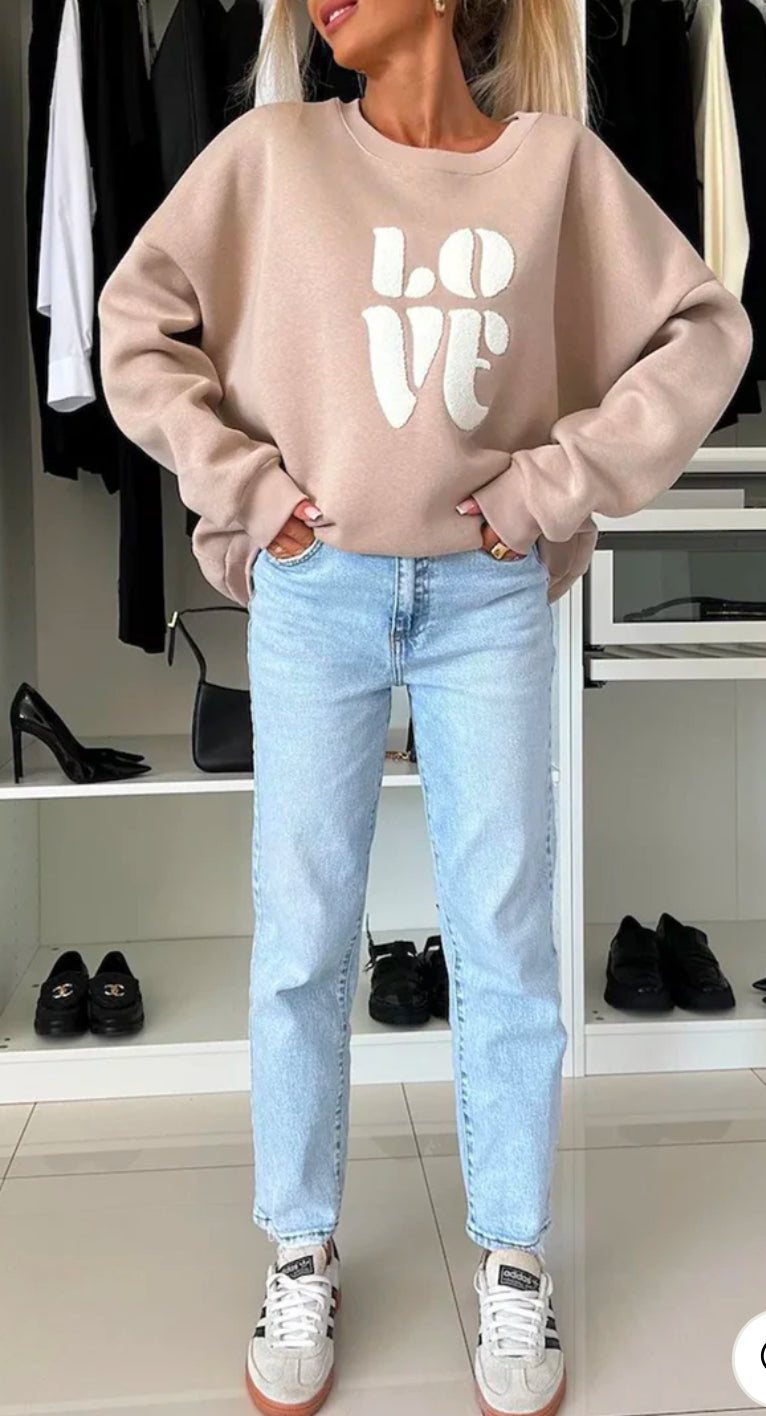 “Love” sweater top