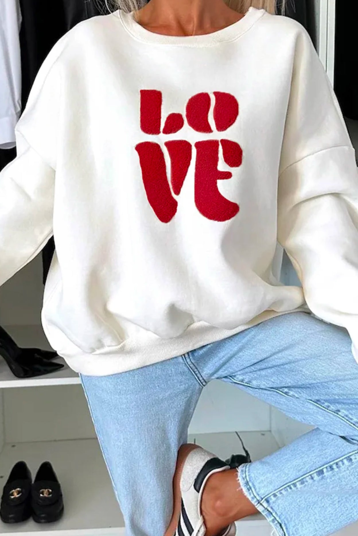 “Love” sweater top