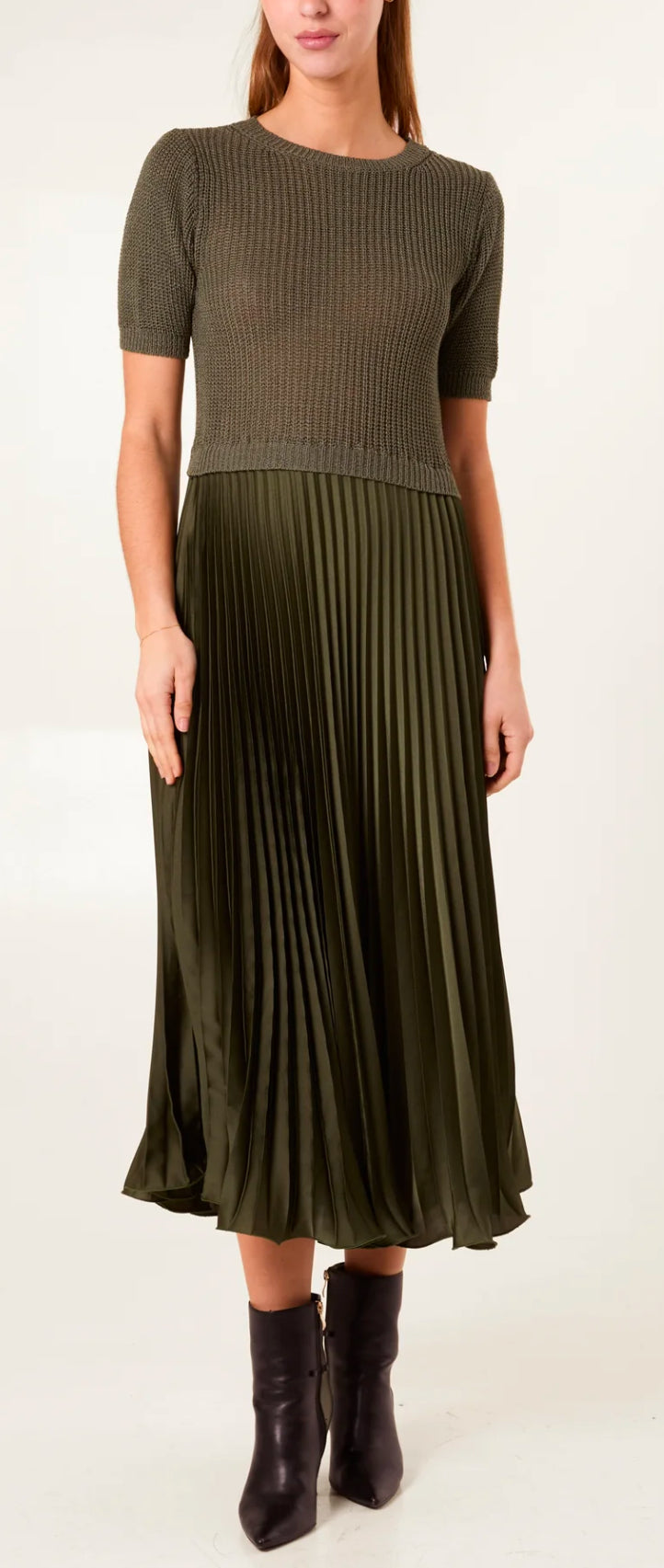Satin skirt dress
