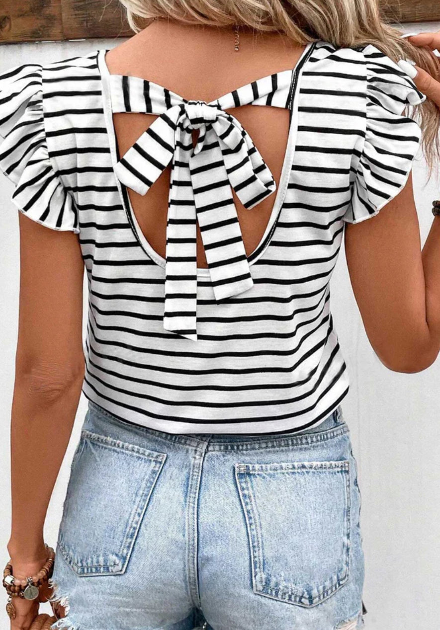 Abigail striped top