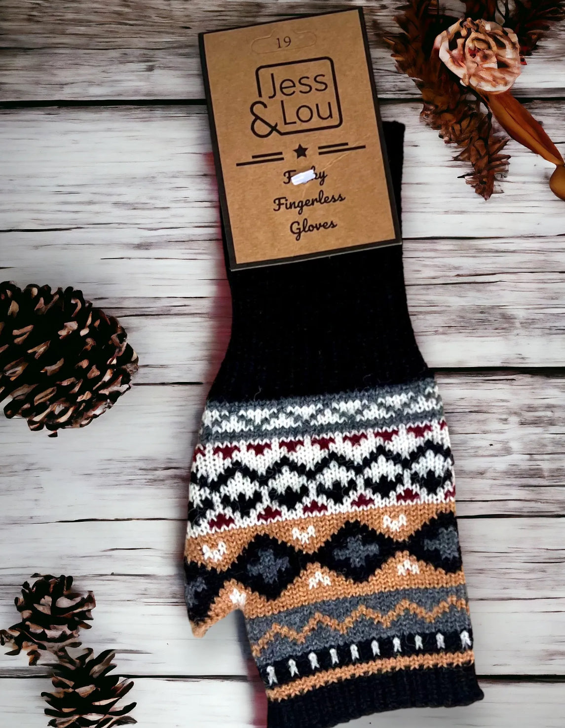 Nordic fingerless glove/wrist warmer