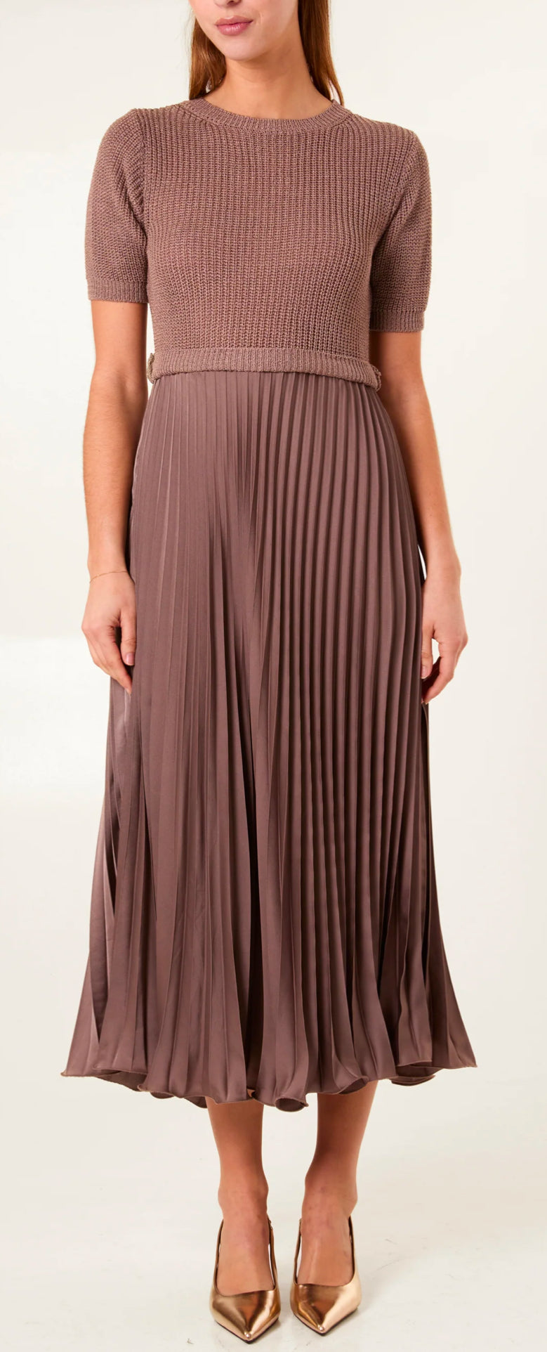 Satin skirt dress