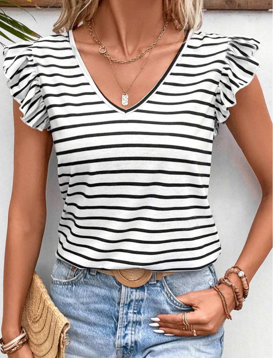 Abigail striped top
