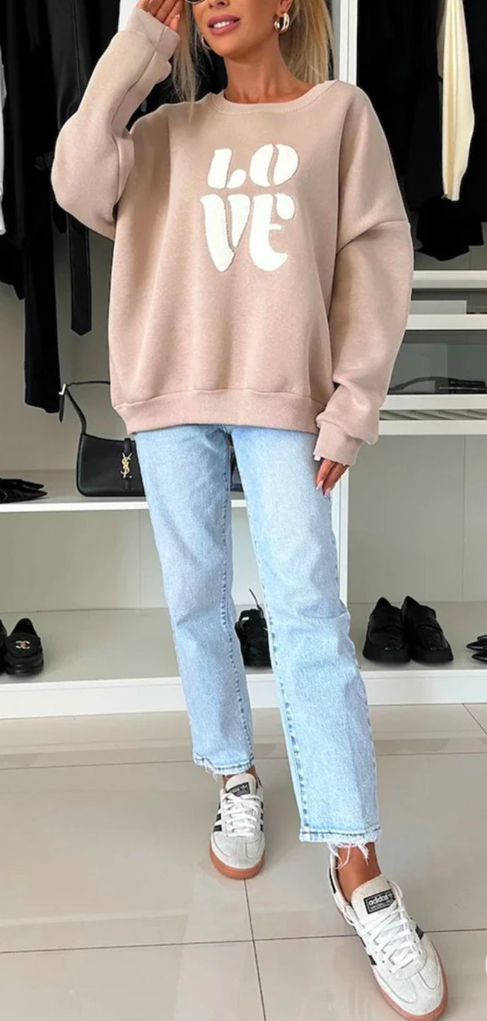 “Love” sweater top