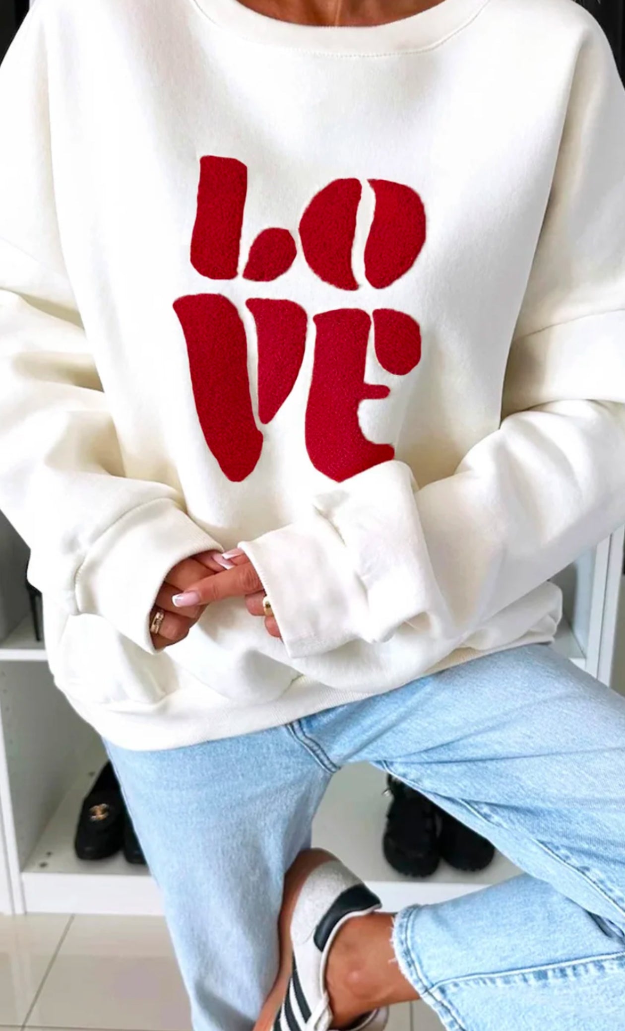 “Love” sweater top
