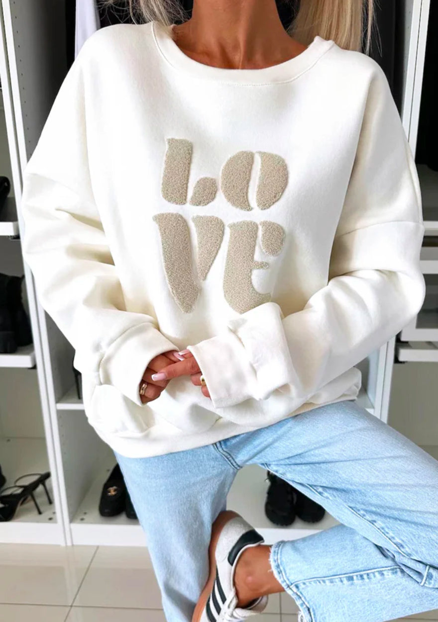 “Love” sweater top