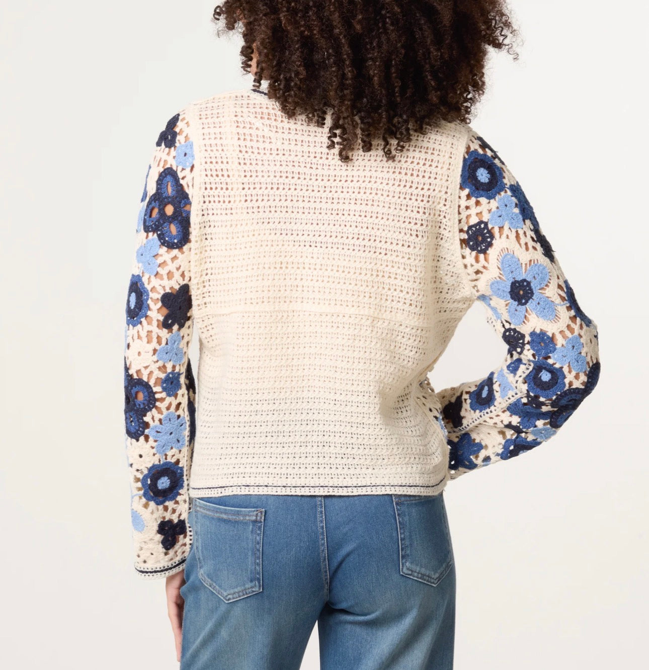 Crochet v-neck cardigan