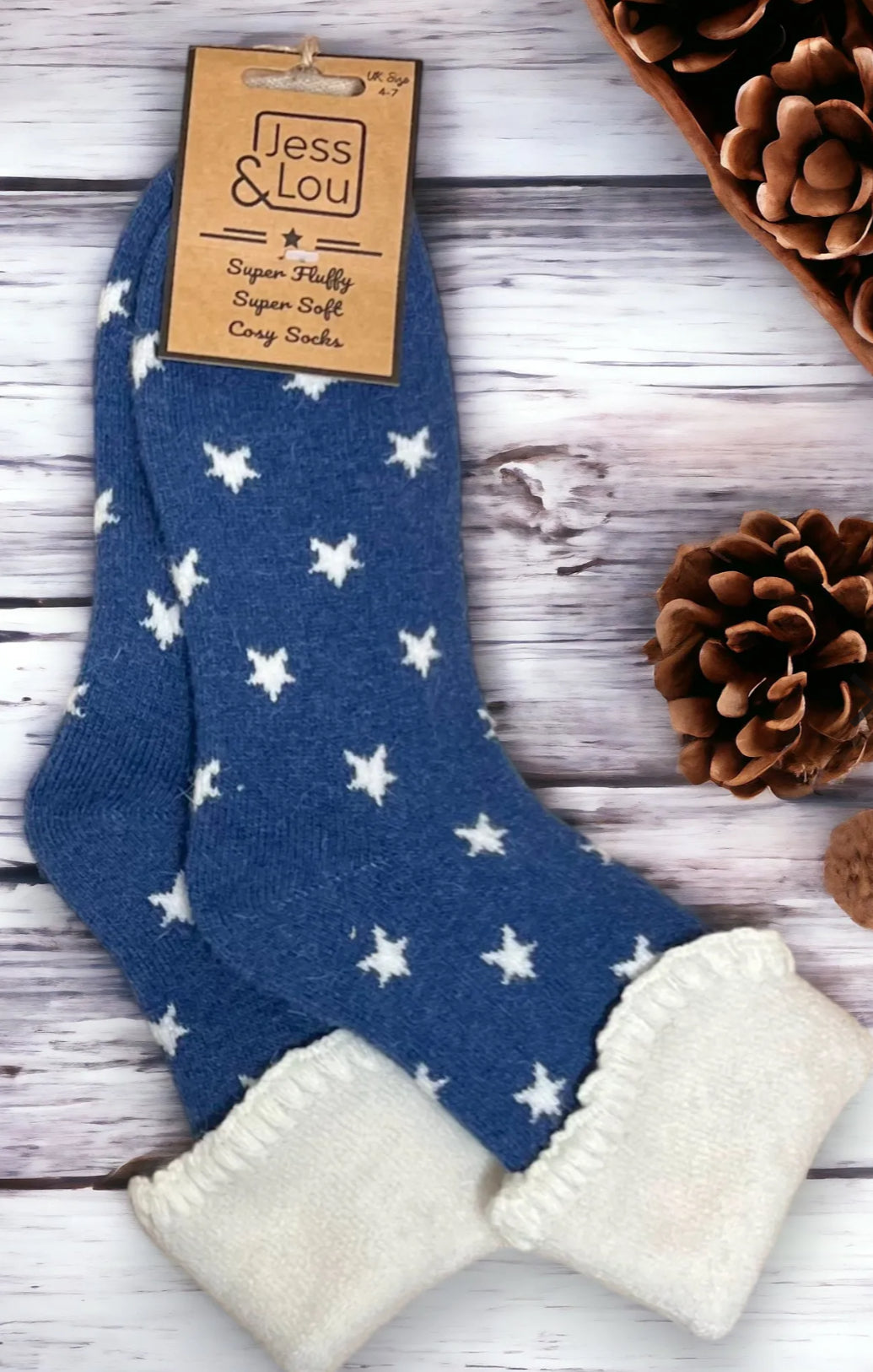 Super star cosy cuff socks