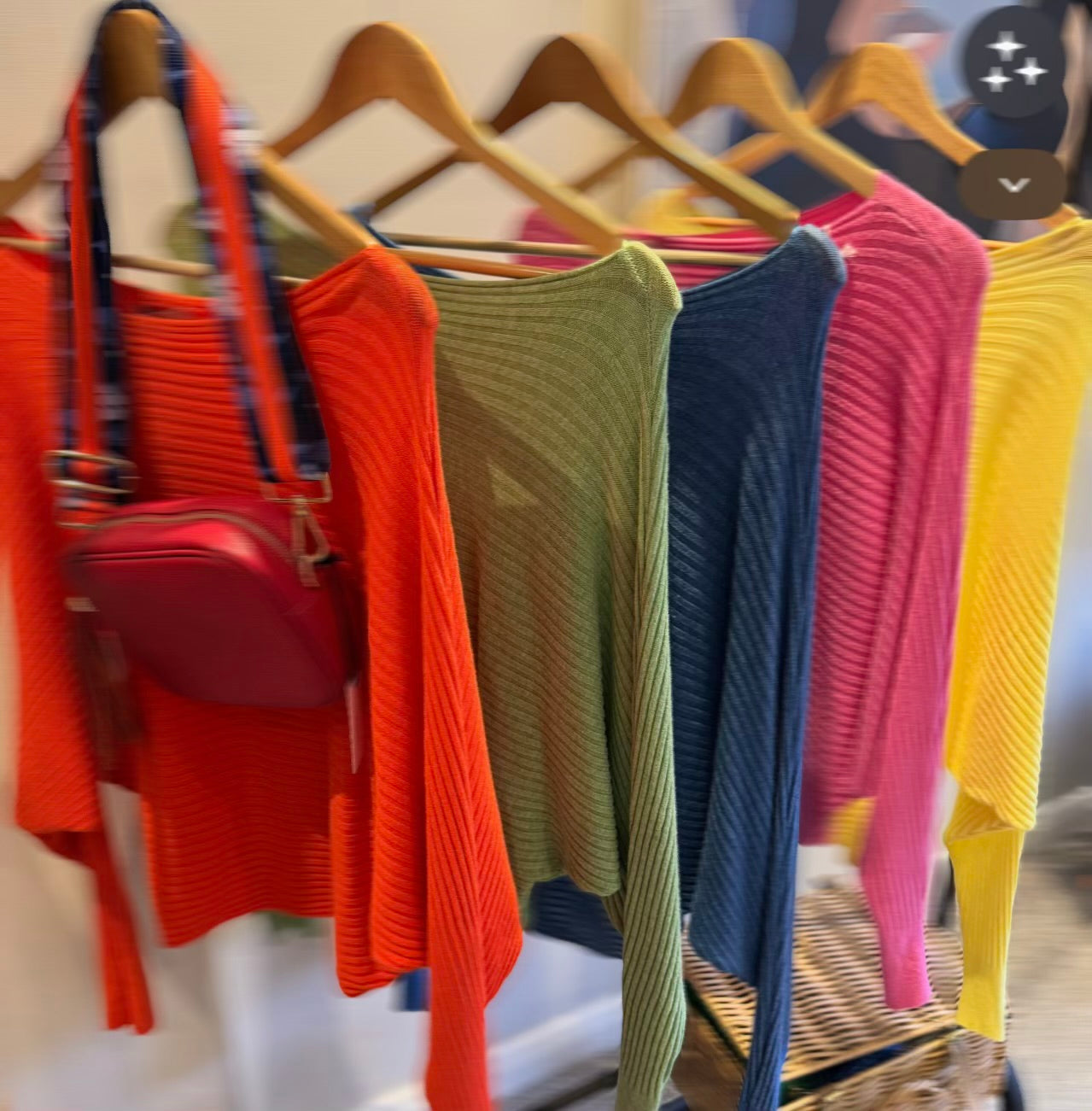 Ribbed batwing jumper