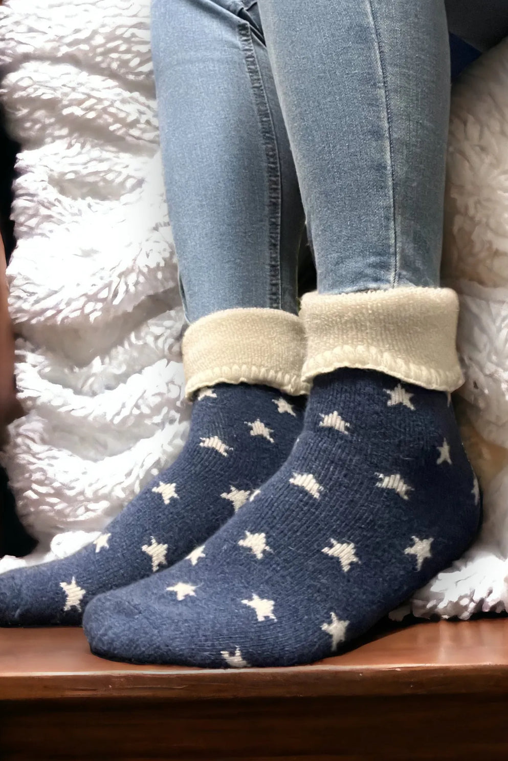 Super star cosy cuff socks