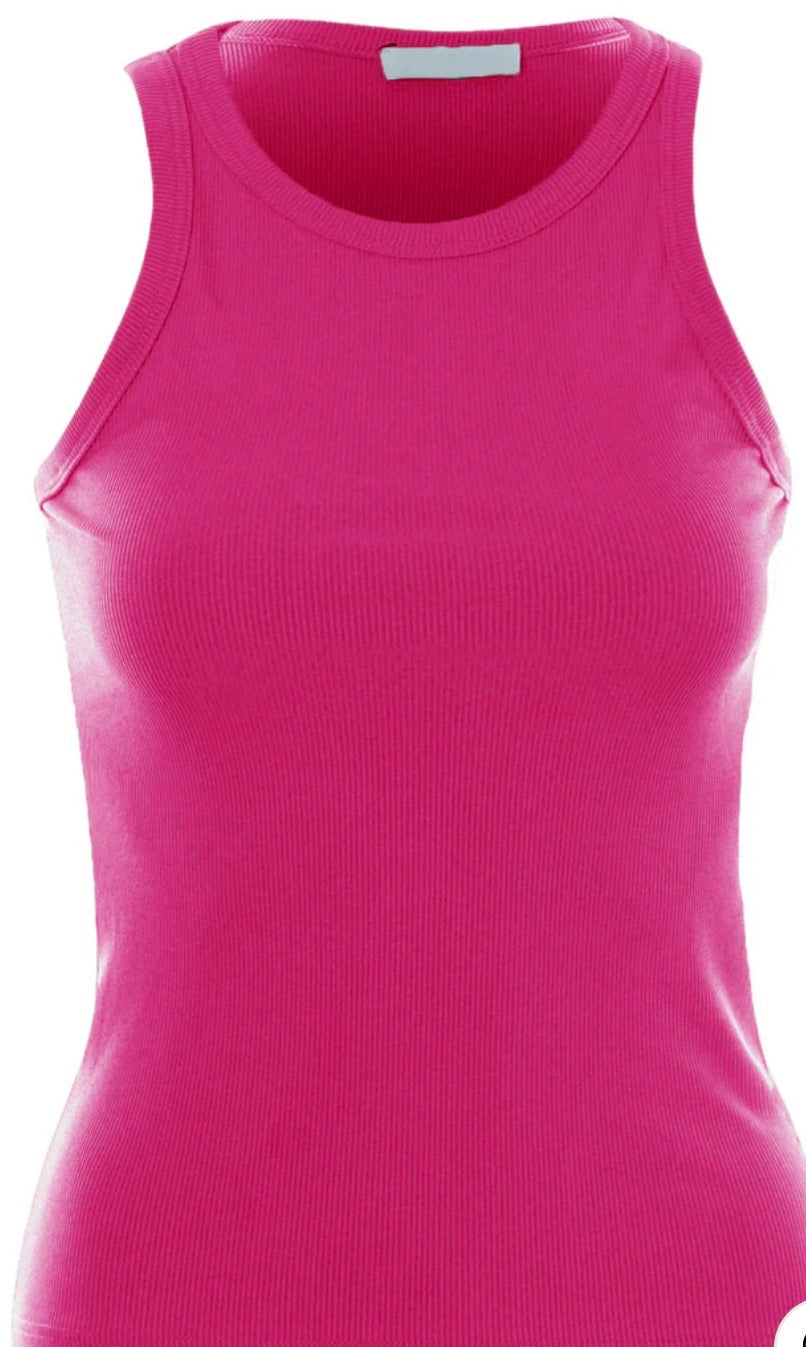 Abby ribbed vest top