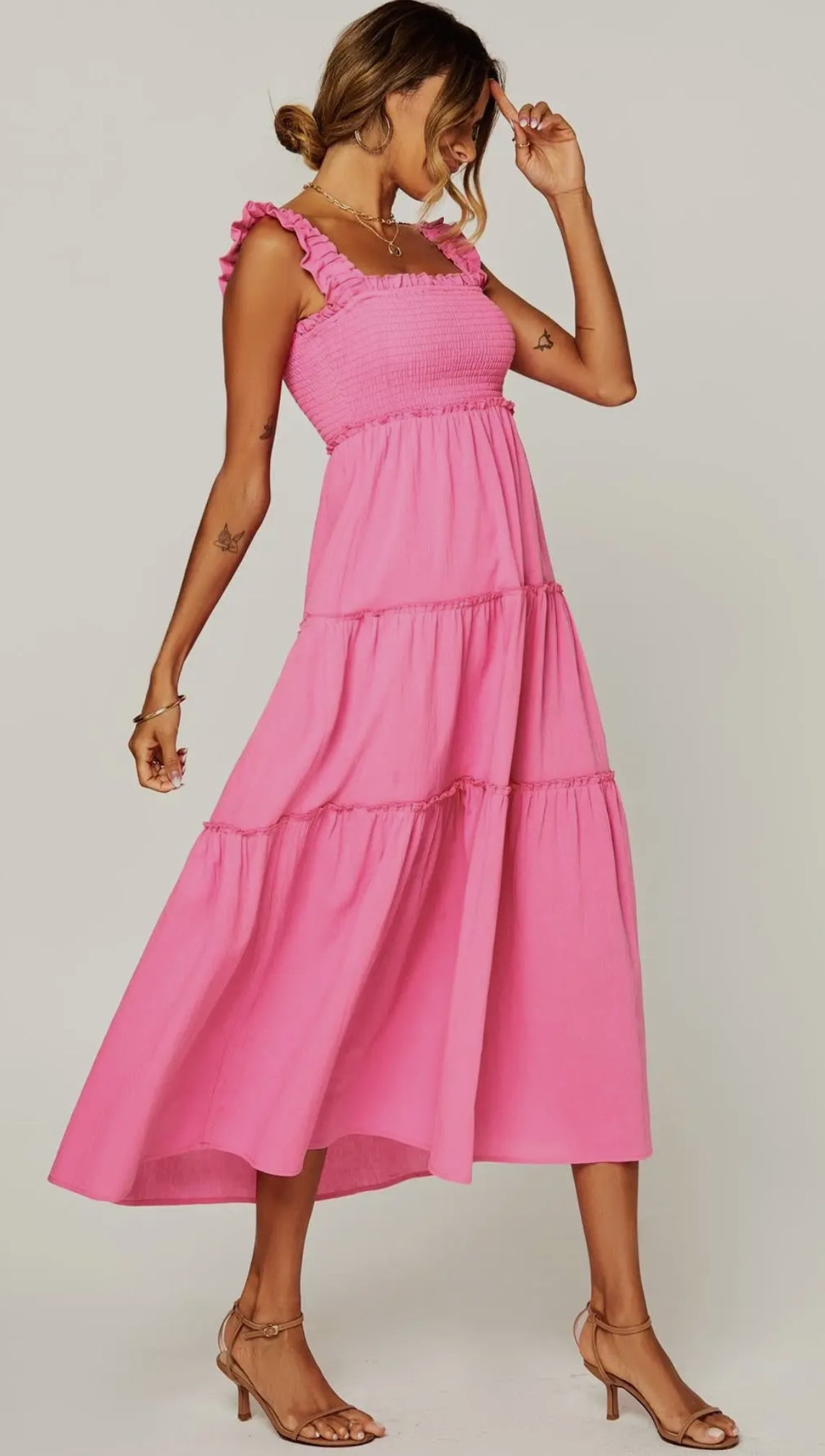 Tiered maxi dress