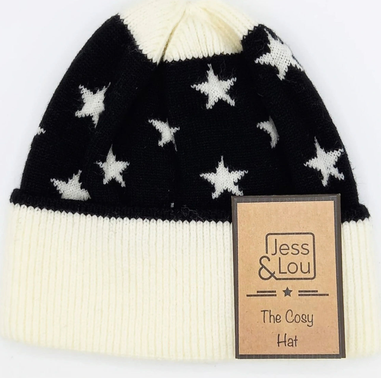 Unisex star cosy beanie hat