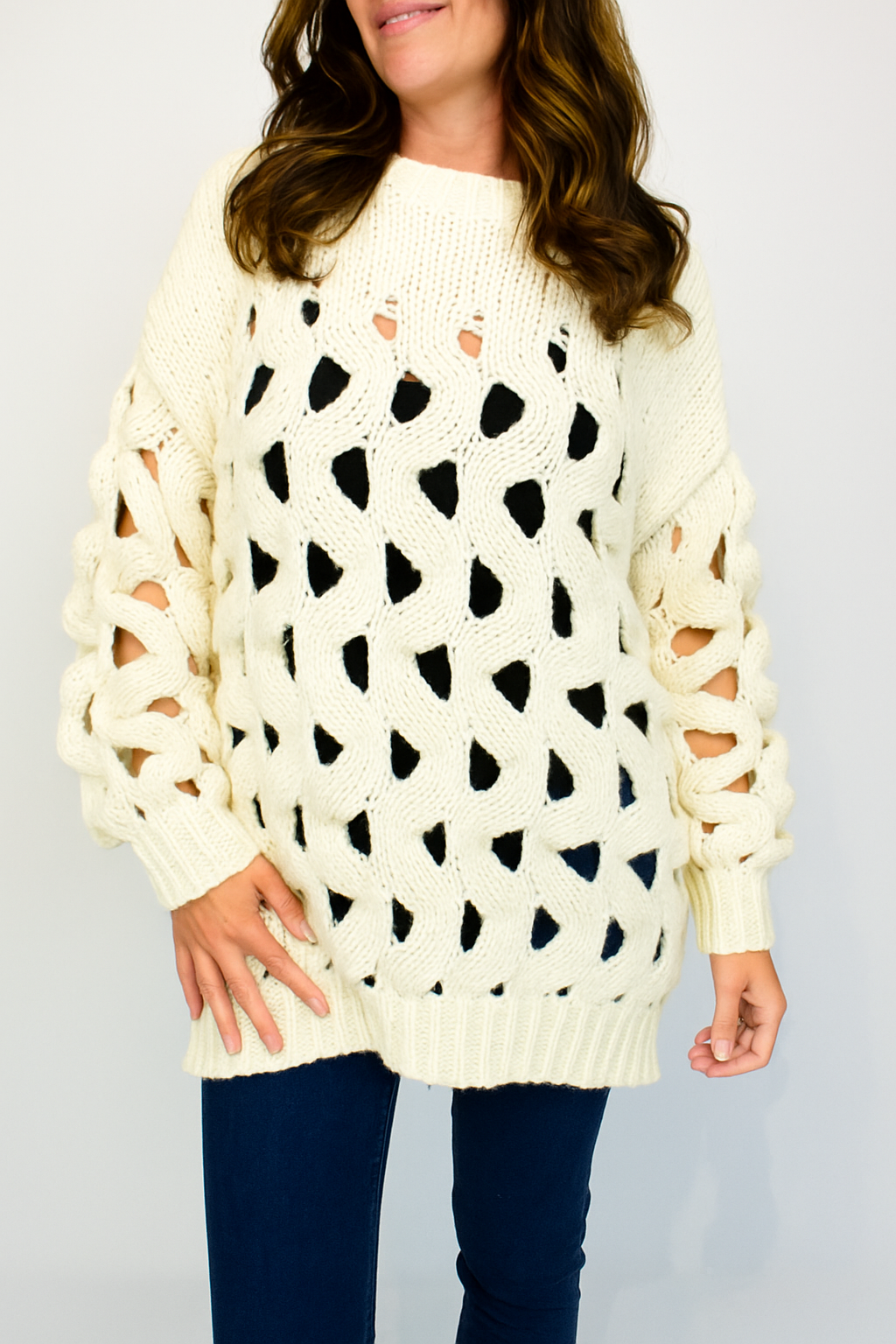 Longline cut out jumper