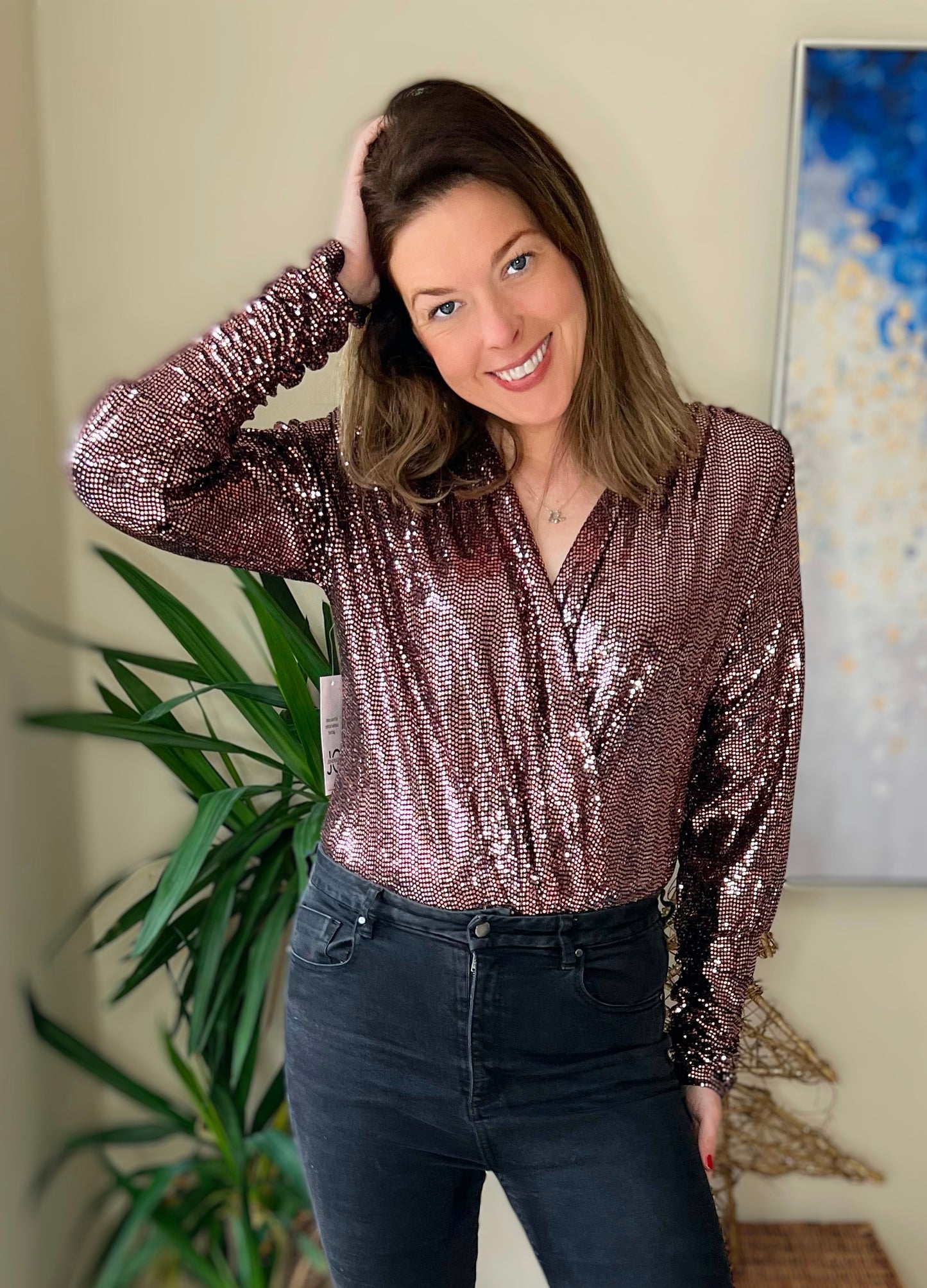 Sequin bodysuit/top