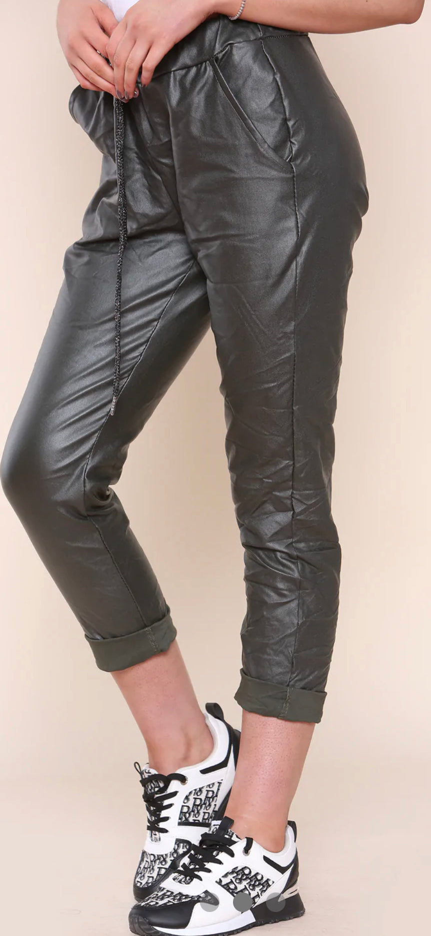 Faux leather magic trousers