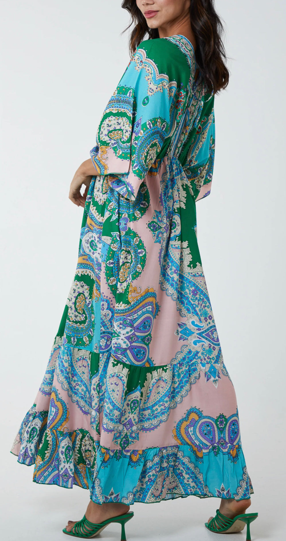 Flutter sleeve maxi dress