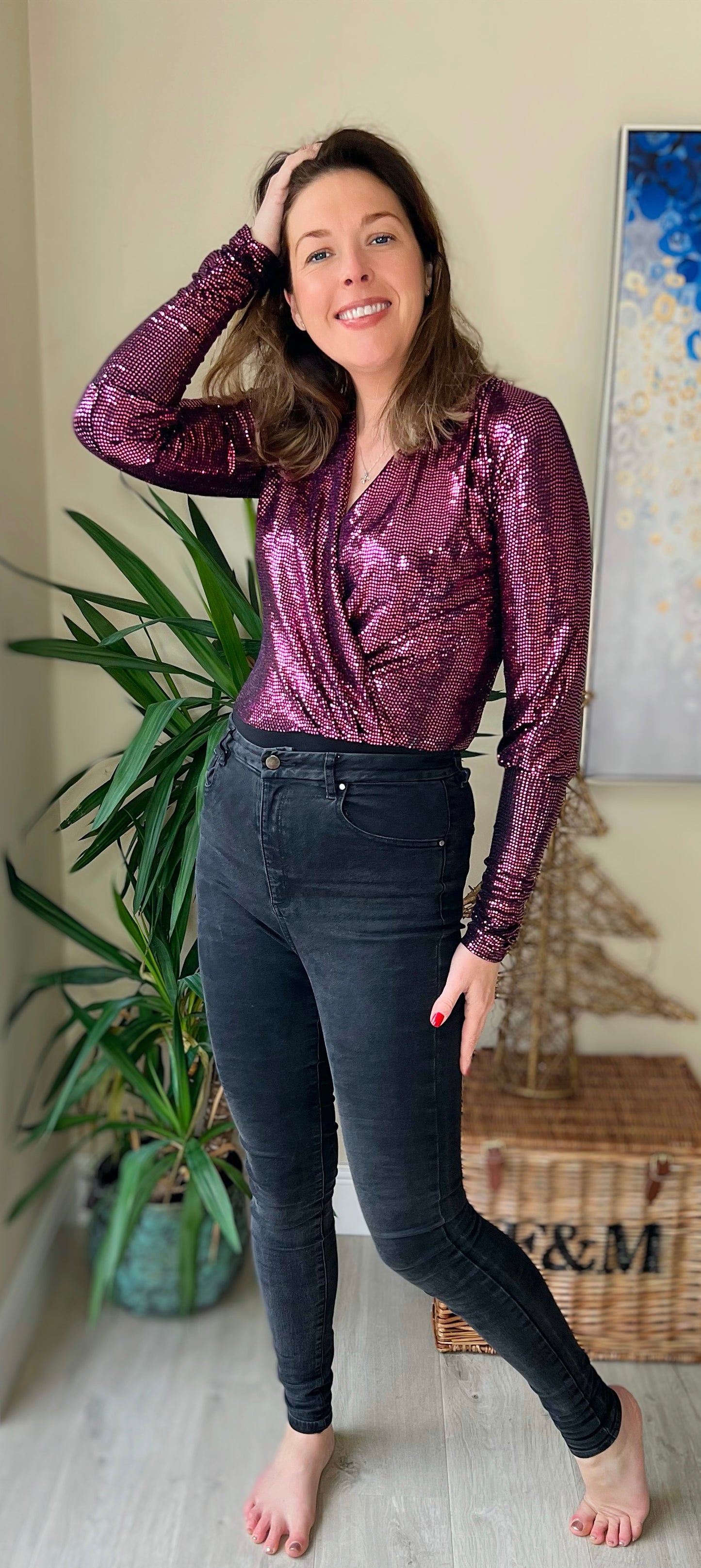 Sequin bodysuit/top